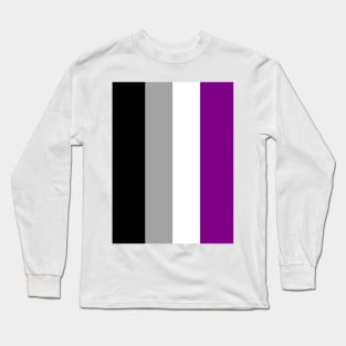 Proud Asexual Pride Flag (Proud LGBTQ+ Community Pride Flag) Long Sleeve T-Shirt